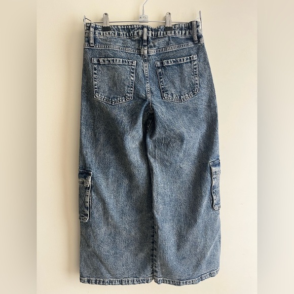 Girl Blue Cargo Jeans - Picture 3 of 9